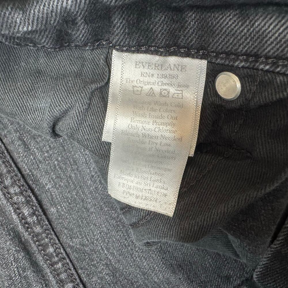 EVERLANE The Original Cheeky Jean in Washed Black Size 30 Regular Organic Cotton - Picture 5 of 9
